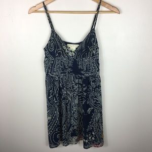 Staring at Stars Blue Bandana Print Floral Dress